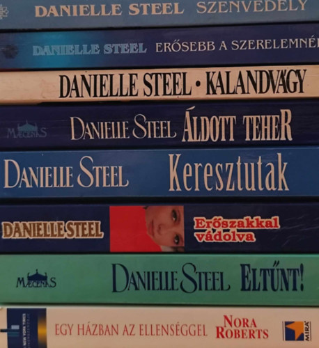 Danielle Steel, Nora Roberts - Romantikus knyvcsomag, 8 db ktet