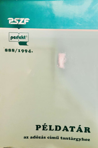 Par�czai P�tern�, S�ndorn� �j �va - P�ldat�r - az ad�z�s c�m� tant�rgyhoz