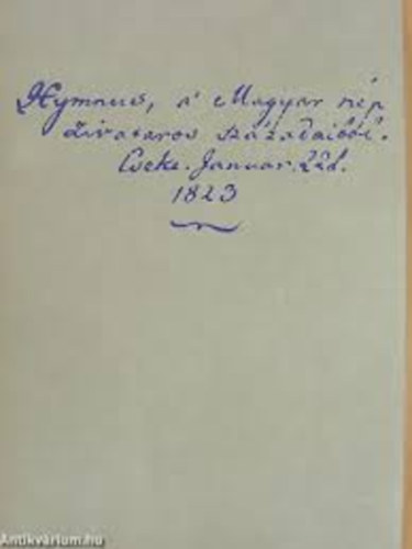 K�lcsey-Erkel - Himnusz (minik�nyv)