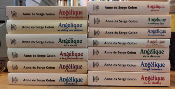 Anne s Serge Golon - 13 db Anglique regny: az angyali mrkin; az alvilg mocsarban; s a kirly; a legyzhetetlen; a lzad; szerelme; s az jvilg; megksrtse; s a dmon; s az rnyak sszeeskvse; s a qubeci vihar; a remnysg t