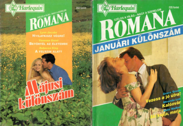 Grace Green, Miranda Lee, Kate Walker - 5 db Romana különszám: 1995/1 + 1995/3 + 1995/4. Romana Nyáridő + 1995/5 + 1995/6