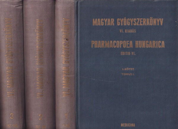 Magyar gygyszerknyv VI. kiads I-III. ktet