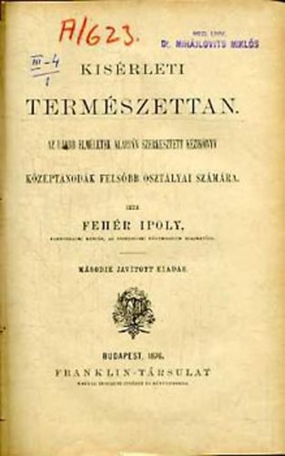 Fehr Ipoly - Kisrleti termszettan