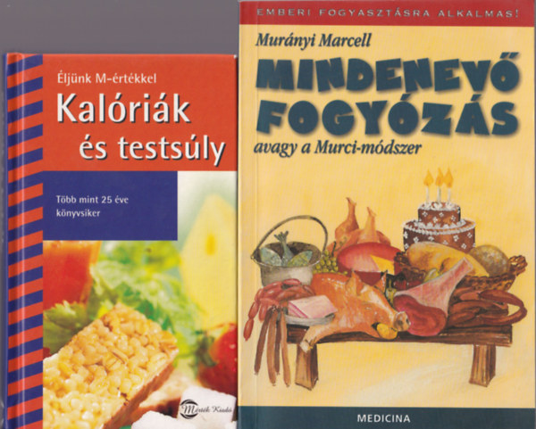 Murnyi Marcell, Gombai Bla, Franziska Schenk . Friedrich Bohlmann - 4 db Dits szakcsknyv: Fogykra jkedven, Dits mini magyar konyha, Mindenev fogyzs, Kalrik s testsly