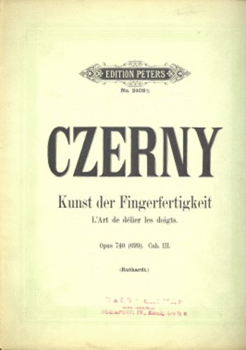 Carl Czerny - Die Kunst der Fingerfertigkeit Op. 740 III. f�zet