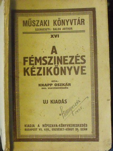 Knapp Oszkr - A fmszinezs kziknyve