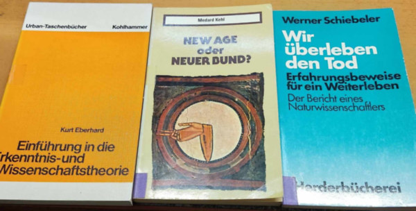 Werner Schiebeler, Medard Kehl, Kurt Eberhard - Einfhrung in die Erkenntnis- und Wissenschaftstheorie + New Age oder Neuer Bund? + Wir berleben den Tod: Erfahrungsbeweise fr ein Weiterleben (3 ktet)