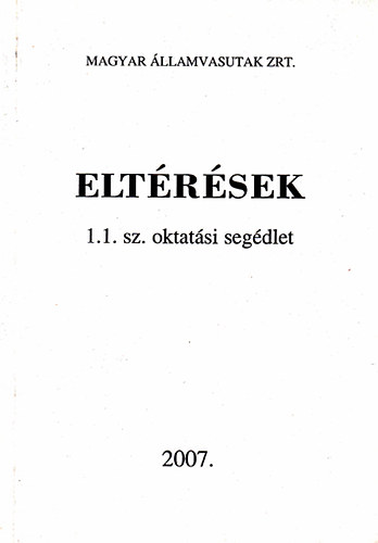 Elt�r�sek - 1.1. sz. oktat�si seg�dlet
