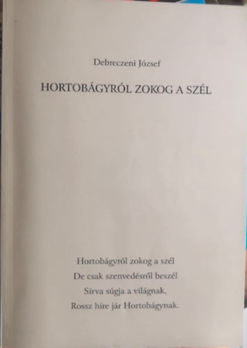 Debreczeni József - Hortobágyról zokog a szél
