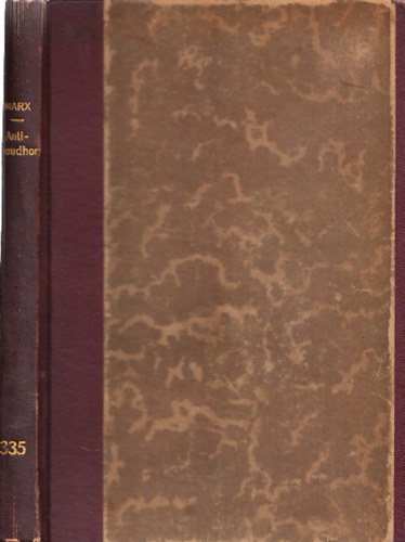 Marx - Anti-Proudhon (A filozfia nyomorsga)