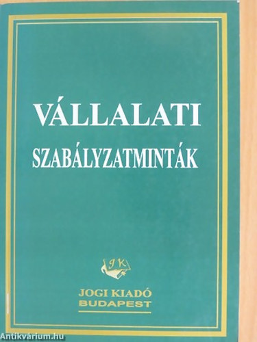 Vllalati szablyzatmintk