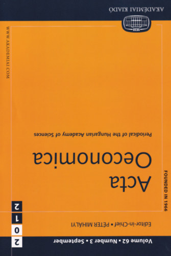 Pter Mihly - Acta Oeconomica 2012