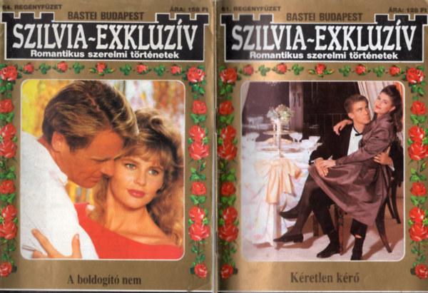 Bíró Péter - 5 db Szilvia-Exkluzív 61.,64., 65., 76., 87. számok : Kéretlen kérő + A boldogító nem + A kártya nem hazudik + Az éjszaka grófnője + Marietta révbe ér