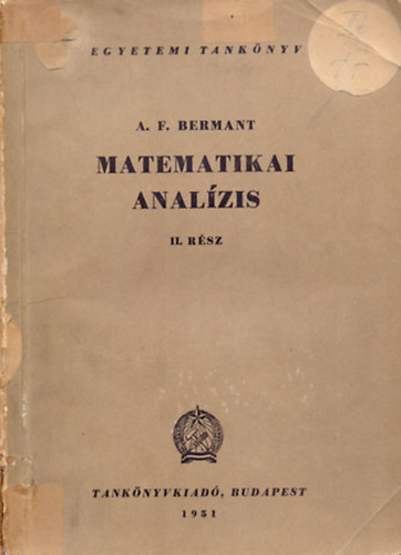 A. F. Bermant - Matematikai analzis II. rsz