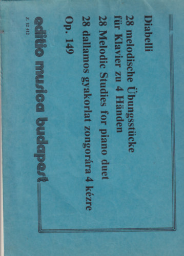 Antonio Diabelli - 28 dallamos gyakorlat zongor�ra �s 4 k�zre