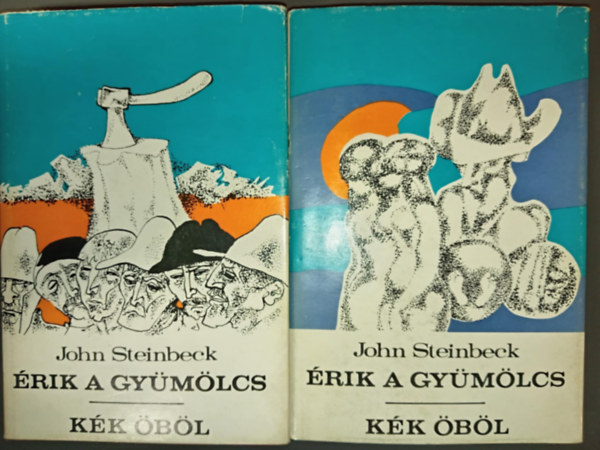 John Steinbeck, Vrady Szabolcs (szerk.), Benedek Marcell (ford.), Vmosi Pl (Ford.) - rik a gymlcs - Kk bl 1-2. (The Grapes of Wrath - Cannery Row)