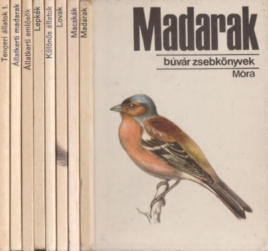 8 db Bvr Zsebknyv: Madarak + Macskk + Lovak + Klns llatok + Lepkk + llatkerti emlsk + llatkerti madarak + Tengeri llatok 1