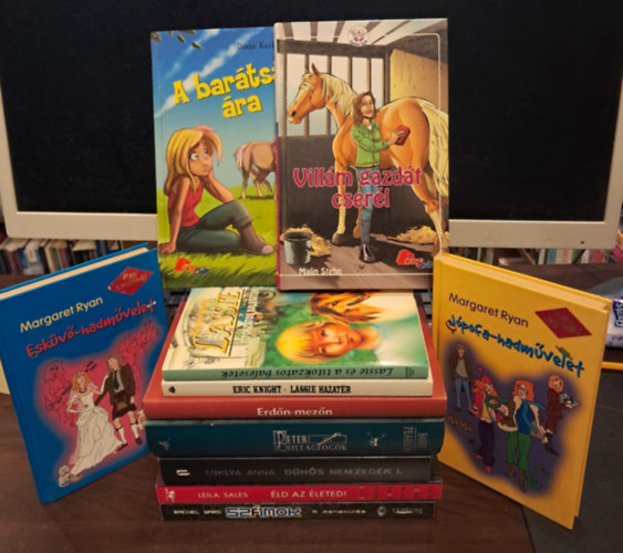 Margaret Ryan, Kate Wolf, Eric Knight, Diane Karlstrom, Malin Stehn, Brsony Istvn, Dave Barry, Leila Sales, Miklya Anna, Rachel Ward - 11 db-os ifjsgi KNYVMENT AJNLAT: Eskv-hadmvelet+Jpofa-hadmvelet+Lassie s a titkozatos balesetek+Lassie hazatr+A bartsg ra+