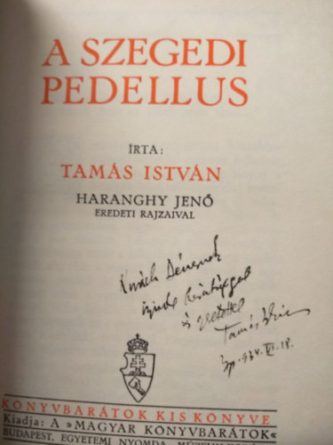 Tam�s Istv�n - A szegedi pedellus