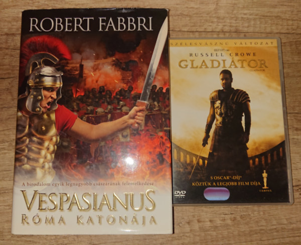 Ridley Scott, Robert Fabbri - 2 kiadv�ny  r�maiakr�l kardokkal: Vespasianus r�mai katon�ja + Gladi�tor (DVD)