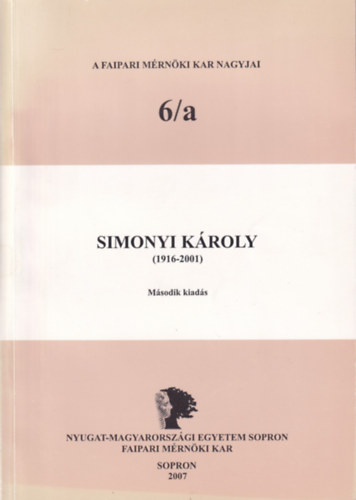 Szemerey Tam�s, Cs�ka Levente - Simonyi K�roly (1916-2001)