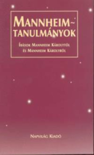 Gellrin Lzr M.; Kardi... - Mannheim-tanulmnyok