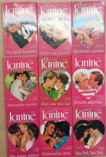 Cheryl A. Arguile, Marta Lloyd, Edna Meare, M.R. Heinze, Tbb szerz - 9 db Janine romantikus ktet egytt