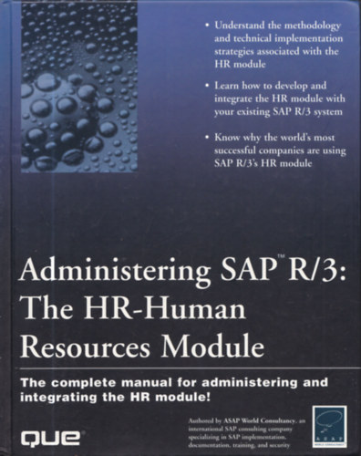 Jonathan Blain, Bernard Dodd, Max Nyiri - Administering Sap R/3: The HR-Human Resources Module