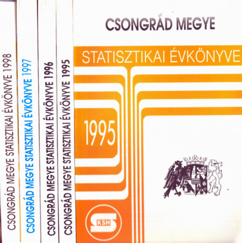 ismeretlen - 4 db Csongr�d megye (1995, 1996, 1997, 1998)