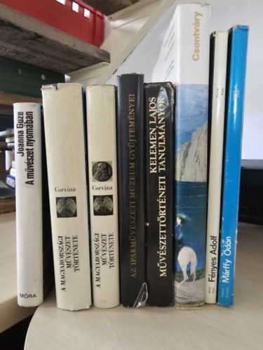 Joanna Guze, Kelemen Lajos, Aradi Nóra, Krisztina Passuth, KÖNYVMENTŐ AJÁNLAT - 8db művészeti kötet: A művészet nyomában+ A magyarországi művészet története I-II+ Az Iparművészeti Múzeum gyűjteményei+ Művészettörténeti tanulmányok+ Csontváry+ Fényes Adolf+ Márffy Ödön