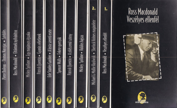 Ross MacDonald, Michael & Mollie Hardwick, Mickey Spillane, Patrick Quentin, Spencer Walls, Erle Stanley Gardner, Boileau, P.-Narcejac, T. - Klasszikus detekt�vreg�nyek 1-10. (Vesz�lyes ellenf�l + Sherlock Holmes mag�n�lete + Hal�los hajsza + A z�ldszem� sz�rny + Fekete gyerty�k + A lusta szeret� esete + Gyan�s v�letlenek + Egy mag�nyos �jszaka + Elt�ntnek nyilv�n�tva +