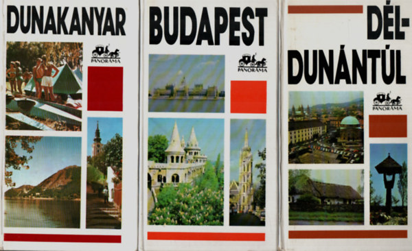Wellner Istvn, Huba Lszl, Cseke Lszl - 3 db Panorma: Budapest, Dl-Dunntl, Dunakanyar.