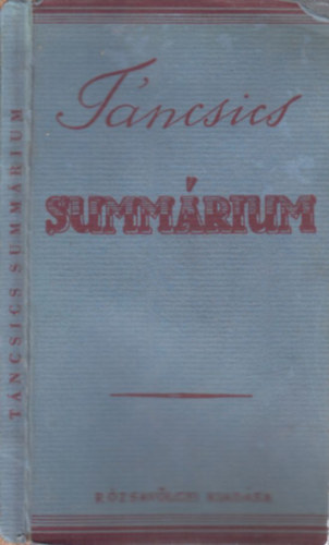 T�ncsics summ�rium