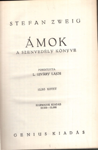 Stefan Zweig - mok I-II.