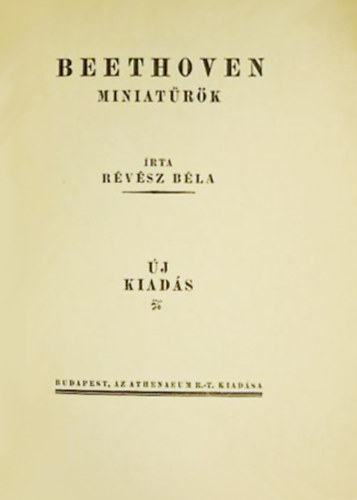 R�v�sz B�la - Beethoven miniat�r�k
