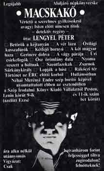 Lengyel P�ter - Macskak�