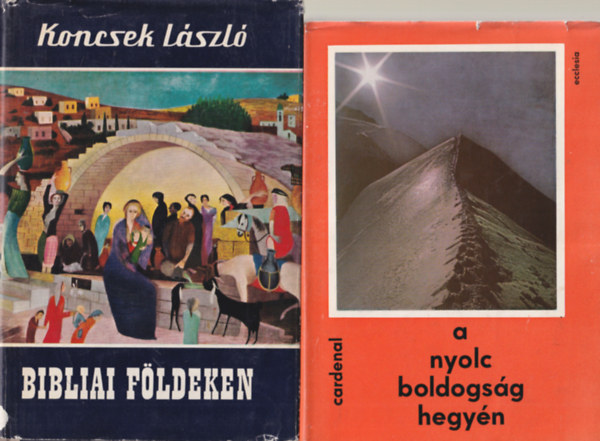 Kozma Gyrgy (szerk.), Lukcs Lszl (Szerk.), Rnay Lszl (Szerk.), Koncsek Lszl, Ernesto Cardenal - 4 db vallsi knyv: A nyolc boldogsg hegyn + Bibliai fldeken + Virrasztk Vigilia-antolgia + Kziknyv vilgi lelkipsztori kisegtk szmra B-1