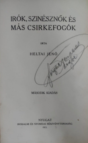 Heltai Jen - rk, sznsznk s ms csirkefogk