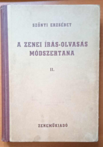 Sznyi Erzsbet - A zenei rs-olvass mdszertana II.