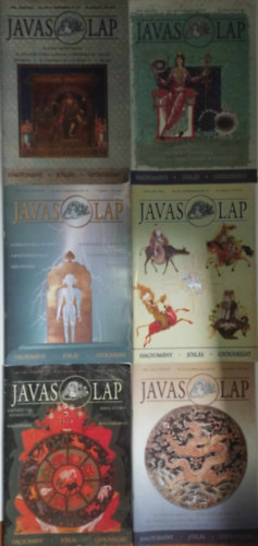 6 db JAVAS LAP: 1. III. VFOLYAM 4. (28.) SZM (2000.) BIKA 2. III. VFOLYAM 6. (30.) SZM (2000.) RK 3. IV. VFOLYAM 1. (37.) SZM (2001.) VZNT 4. IV. VFOLYAM 4. (40.) SZM (2001.) BIKA 5. IV. VFOLYAM 10. (46.) SZM (2001.) SKORP
