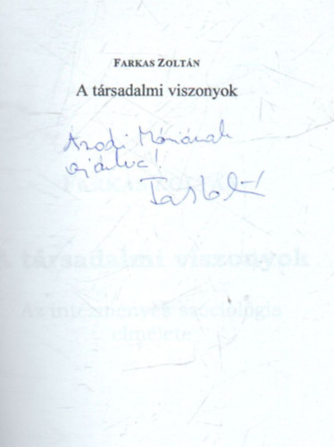 A trsadalmi viszonyok