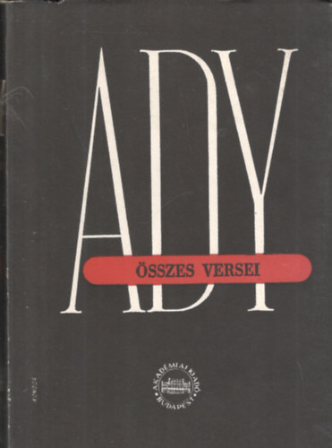 Ady Endre �sszes versei II. (1900-1906. janu�r 7.)- kritikai kiad�s