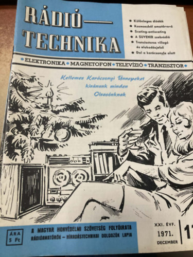 Stefanik P�l f�szerk. - 12 db R�di�technika (1971 teljes �vfolyam)