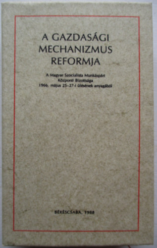 A gazdasgi mechanizmus reformja