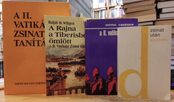P. Ralph M. Wiltgen S.V.D., Antoine Casanova, Szent Istvn Trsulat - 4 db zsinat: A II. vatikni zsinat + A Rajna a Tiberisbe mltt (A II. Vatikni Zsinat trtnete) + A II. Vatikni Zsinat tantsa + Zsinat utn gyjtemny