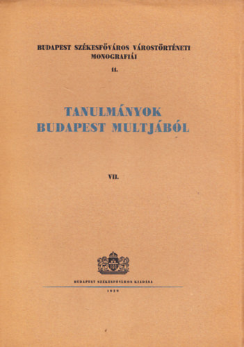 Nmethy-Bud - Tanulmnyok Budapest mltjbl VII.
