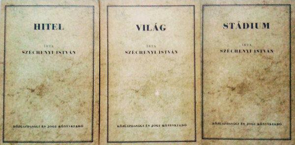 Szchenyi Istvn - Hitel - Vilg - Stdium