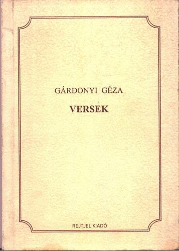 G�rdonyi G�za - Versek