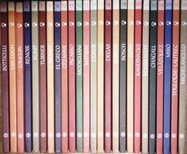 Világhíres festők sorozat 1-26
