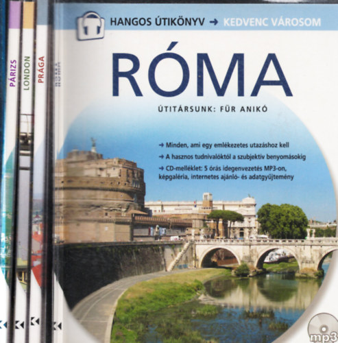 4 db Hangos tiknyv - Kedvenc vrosom: Rma + Prga + London + Prizs